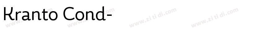 Kranto Cond字体转换
